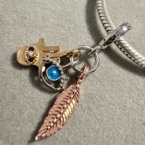 Evil Eye Dangle Charm - fits PANDORA